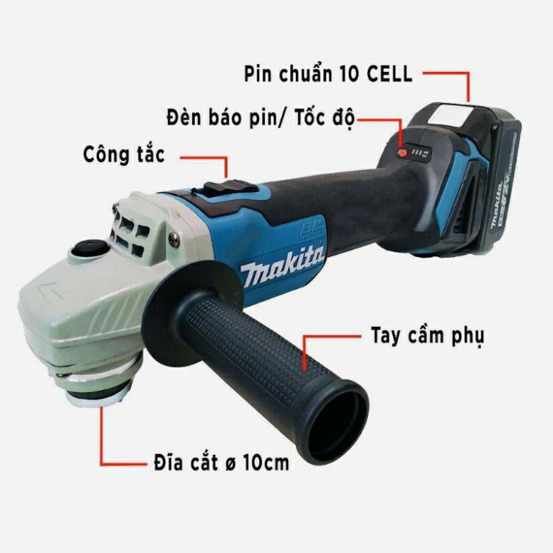 Máy Cắt Pin MAKITA 118V Dây Đồng 100% Không Chổi Than- Tặng lưỡi cưa xích cắt cây - Máy Cắt Pin