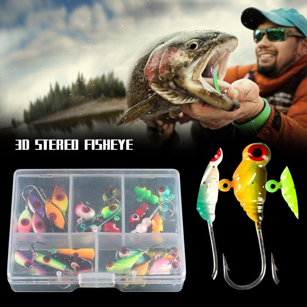 Hộp 25 Móc Câu Cá Bằng Chì Cứng Chất Lượng Cao