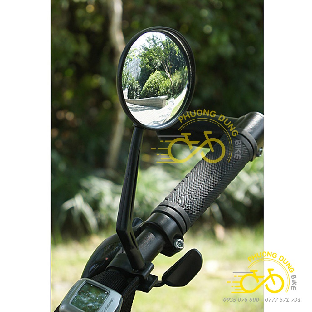 Gương kính chiếu hậu gắn ghi đông xe đạp - 1 chiếc