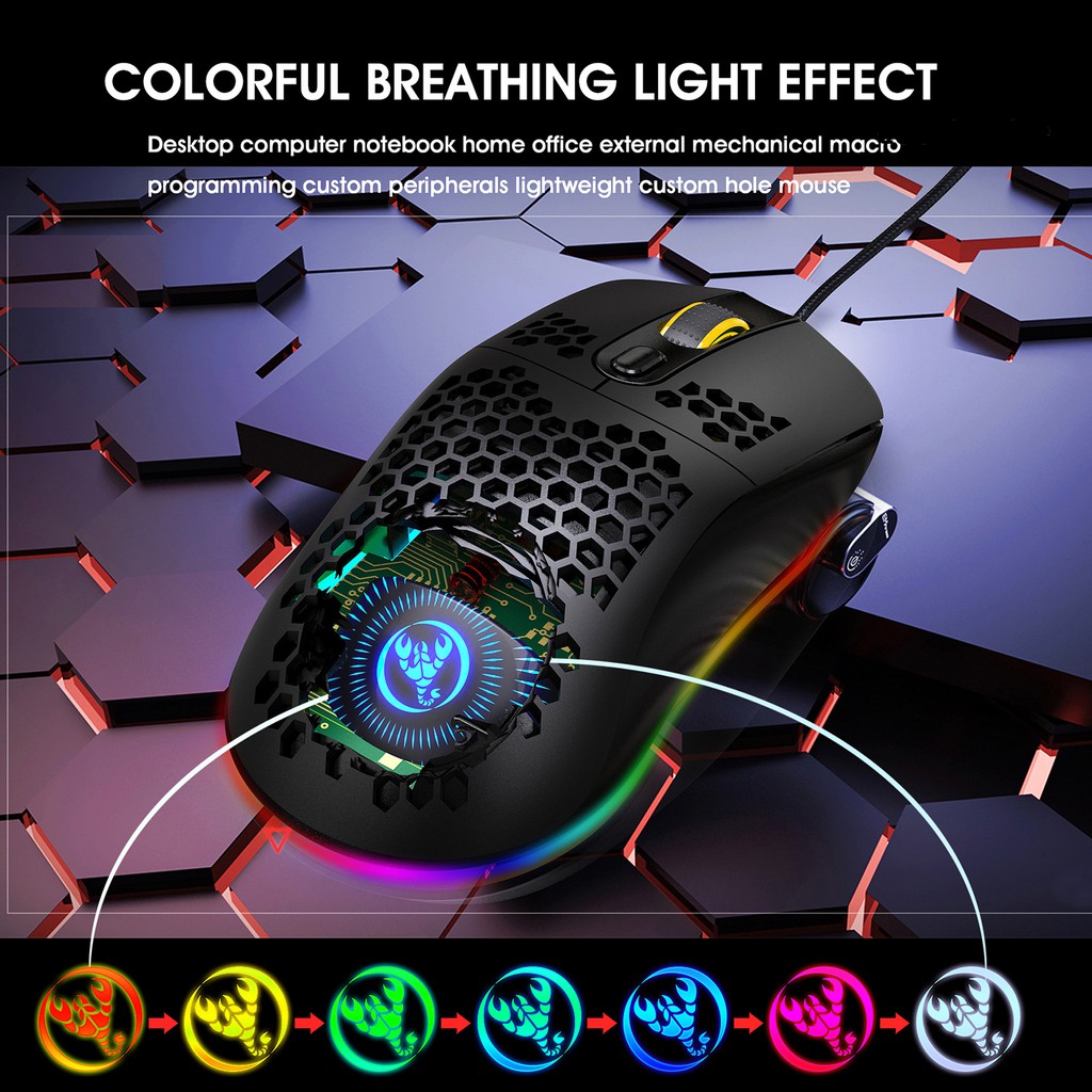 Chuột Gaming Cao Cấp Hxsj X600 Phát Sáng Cao Cấp