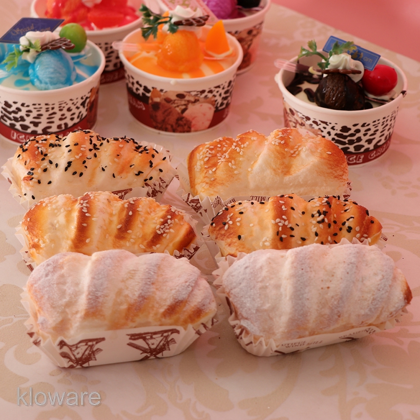 Bộ 6 Bánh Mì Nhân Tạo Bằng PU Hình Sesame Street Độc Đáo