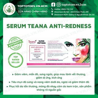 Serum Teana Super Peptides Anti-redness giảm sưng viêm, mẩn đỏ, mụn