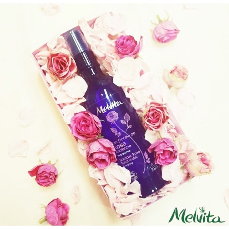 Nước hoa hồng tươi Melvita rose hàng Pháp