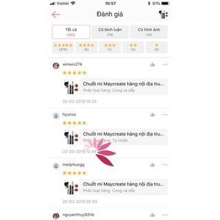 Mascara , chuốt mi M’aycreat 4D siêu dài, dày và cong mi