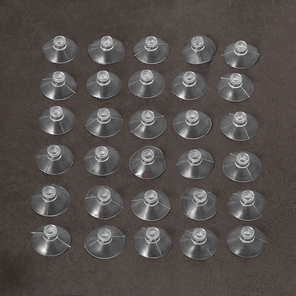 Set 30 giác hút cao su trong suốt 2cm hình nấm cho nhà tắm