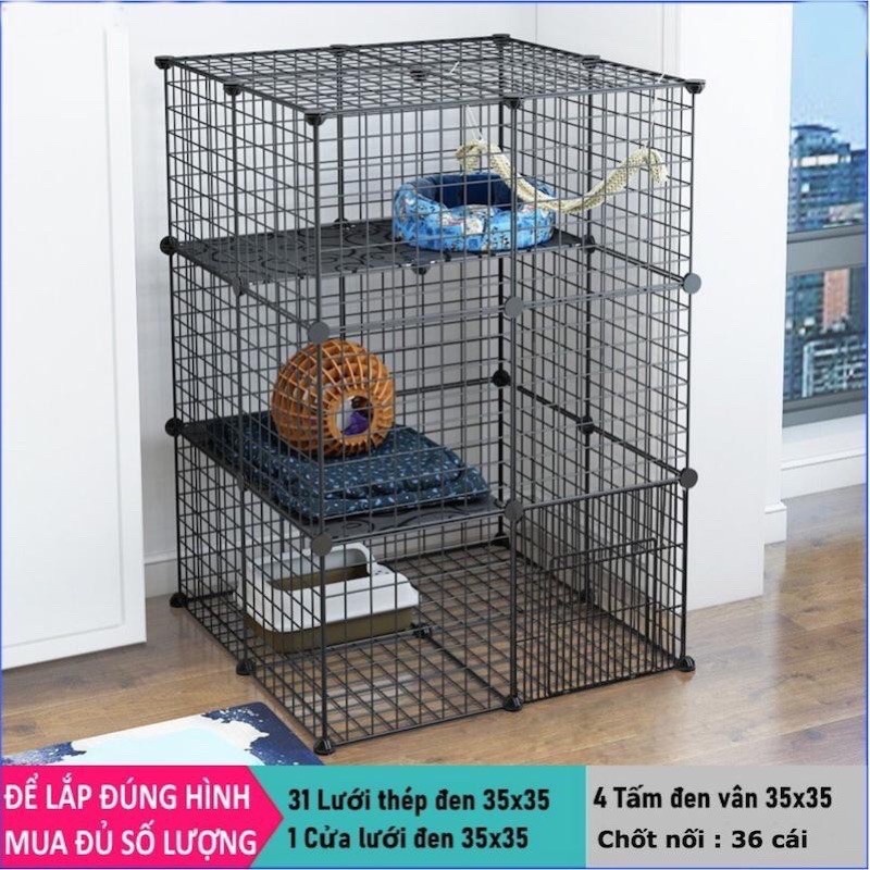 CHUỒNG QUÂY CHÓ MÈO  (bán lẻ theo tấm, tặng chốt)