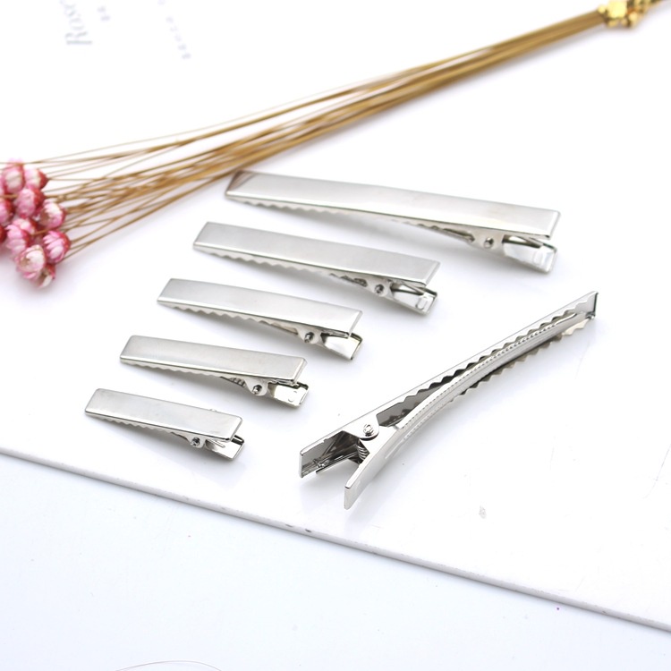 Kẹp Tóc Nơ Hình Vuông Bằng Kim Loại Làm Thủ Công diy Cho Bé