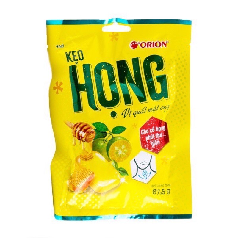 Kẹo ngậm Họng Orion vị quất mật ong 87,5g [Đại lí Lĩnh Nam]