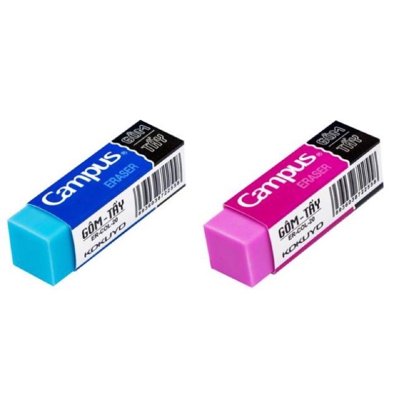 Gôm_Tẩy màu Campus ER-COL20 Xanh/Hồng_Tẩy không bụi