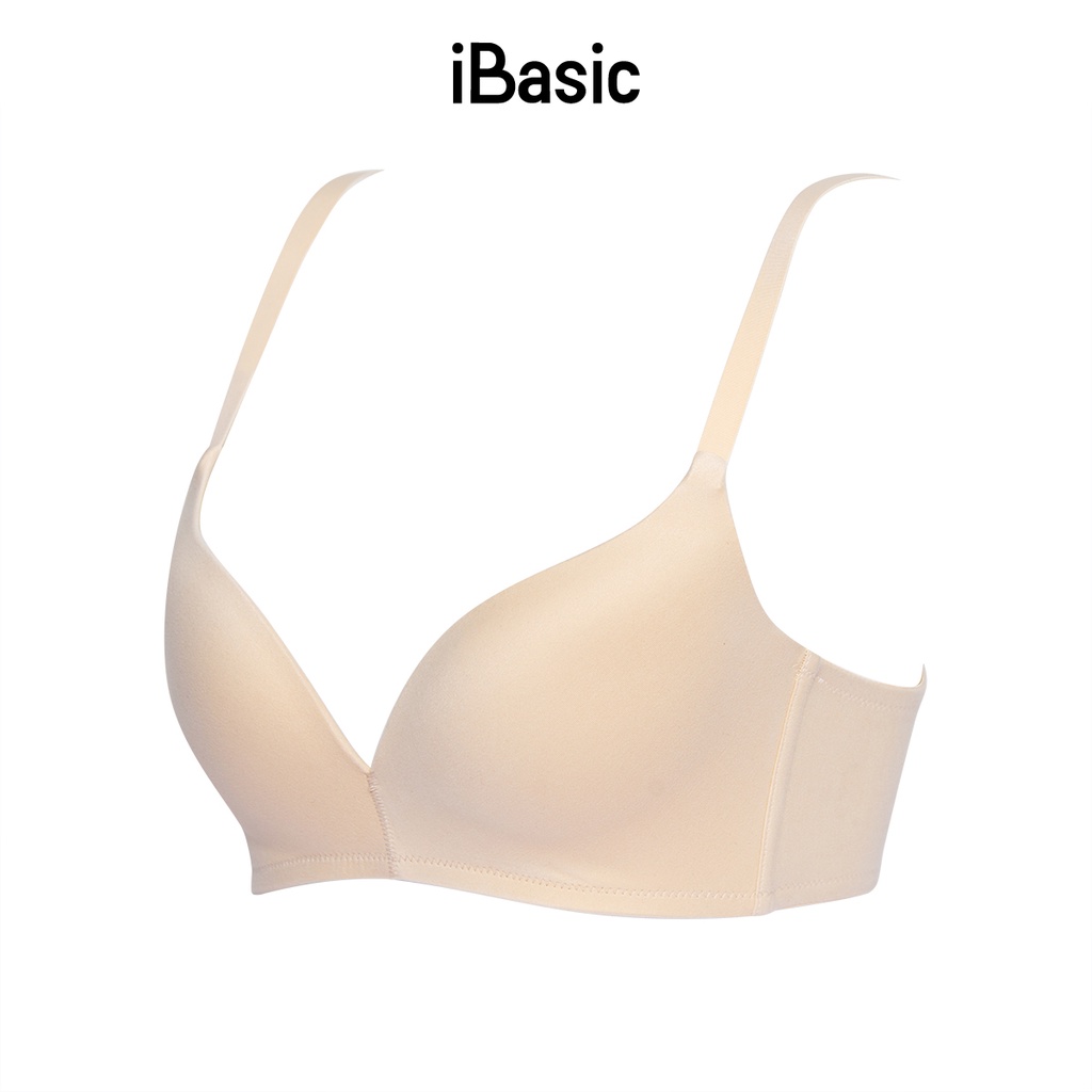 [MUA 2 GIẢM 30% - MUA 3 GIẢM 40%] Áo ngực mút mỏng vừa không gọng trơn cup T-Shirt iBasic BRAY079