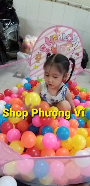 Sale sốc 100 quả bóng nhựa hola 7 màu size 5cm xinh xắn.