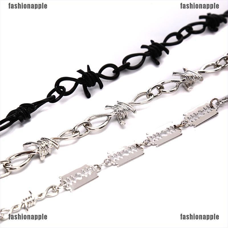 Dây chuyền thiết kế dạng chuỗi gai sành điệu cá tính cho nữ