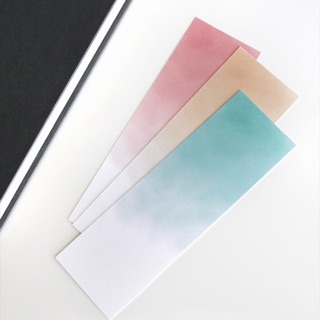 Set 10 bookmarks, kẹp sách chủ đề watercolor