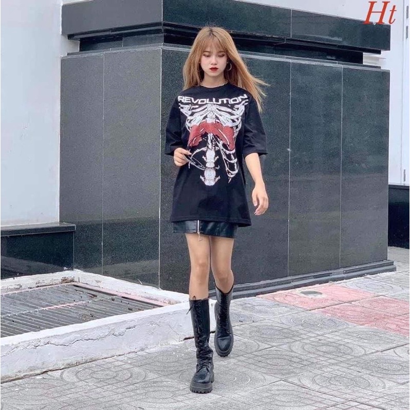 Áo hoa hồng đỏ khung xương H2A