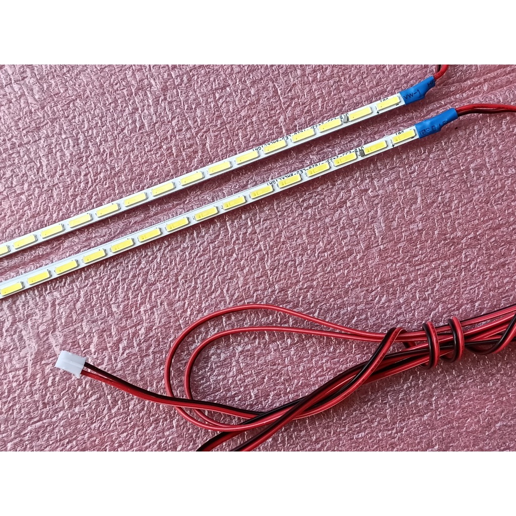 THANH ĐÈN LED VIỀN TIVI ASANZO 55SK900 VÀ CÁC HIỆU KHÁC, HÀNG MỚI 100%, BỘ 2 THANH, MỖI THANH 72 BÓNG 3V, DÀI 61cm