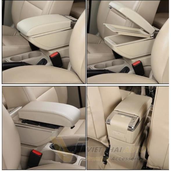 Hộp Tỳ Tay Xe Suzuki Swift 2018 2019 2020 Màu Đen Có Cổng Cắm USB Tiện Dụng