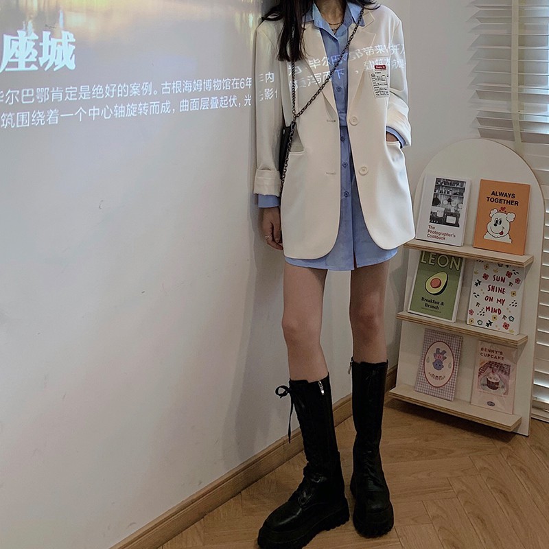 Áo Sơ Mi Dài Tay Cổ Bẻ Thời Trang Hàn Quốc Cho Nữ