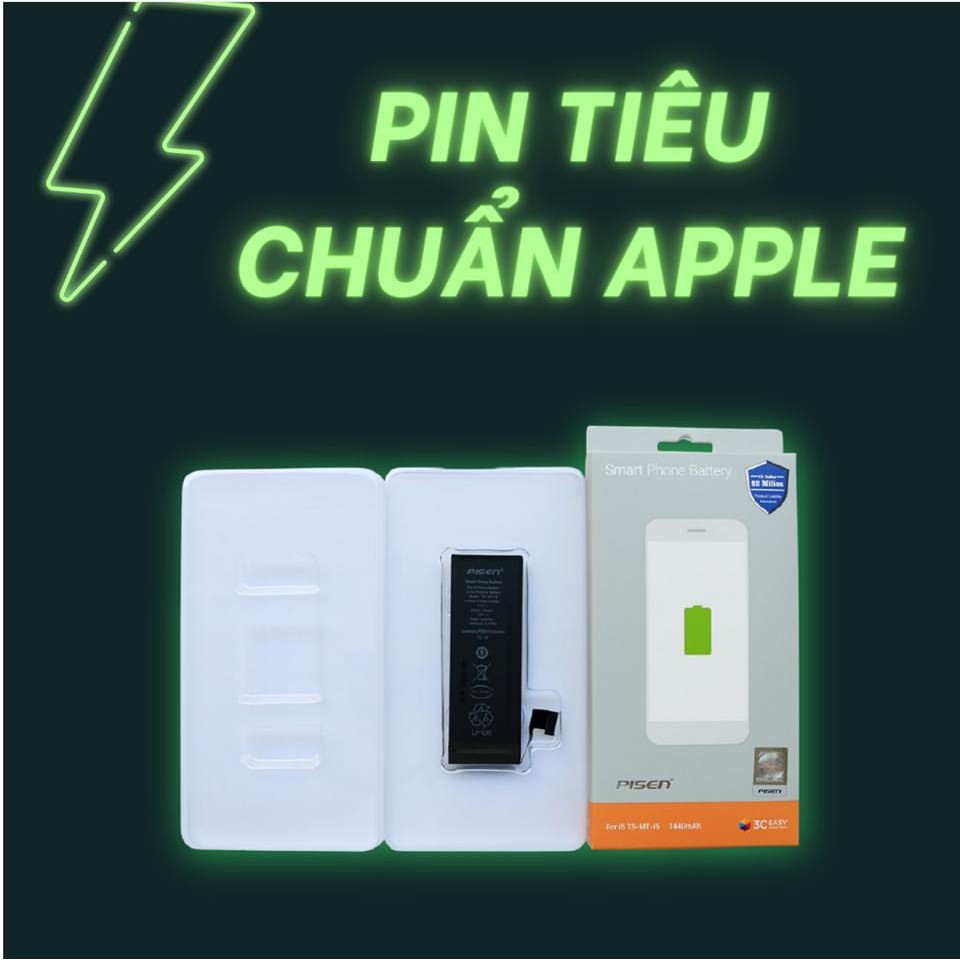 Pin Pisen Dung lượng chuẩn cho Iphone 6/ 6S/ 6 Plus/ 6S Plus/ 7/ 7 Plus/ 8/ 8 Plus - IXSMax Hàng chính hãng