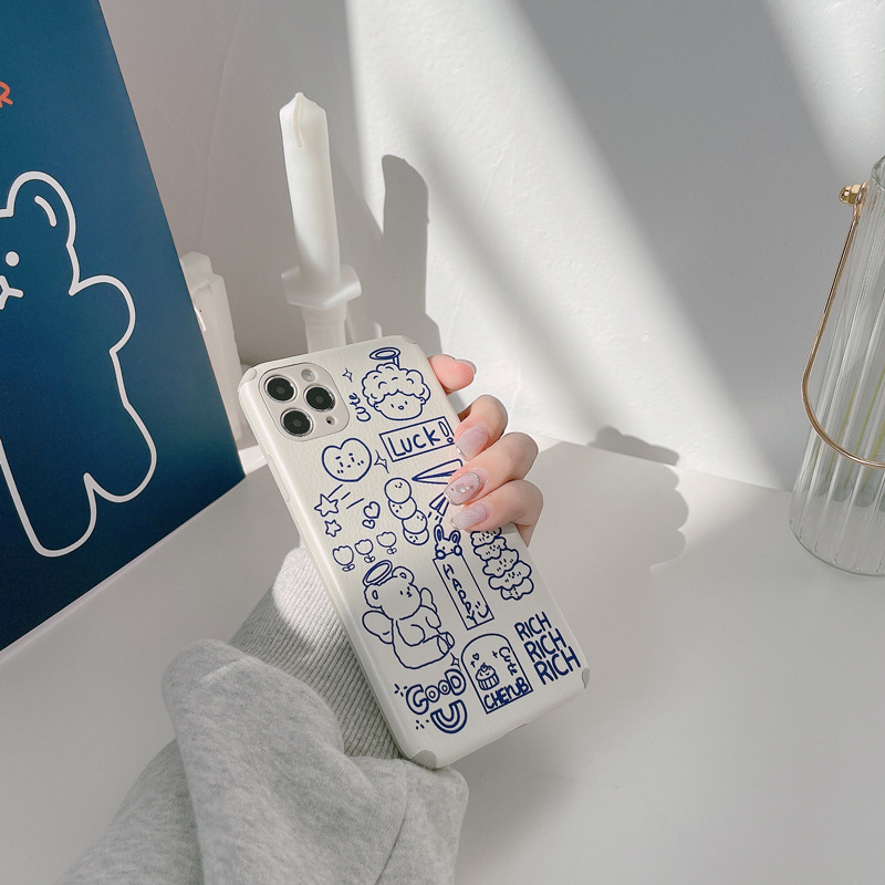 Ốp lưng iphone vuông cạnh hình iPhone/6/6Plus/6s/6sPlus/6/7/7Plus/8/8Plus/X/Xs/Xs Max/11/11Pro/11ProMax/12/12PROMAX/12MINI/12PRO Angel bear lambskin | BigBuy360 - bigbuy360.vn