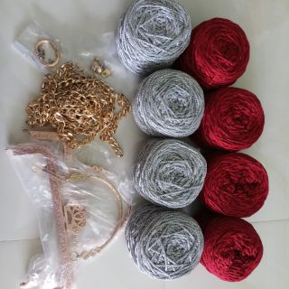 Combo sọi dệt và phụ kiện túi