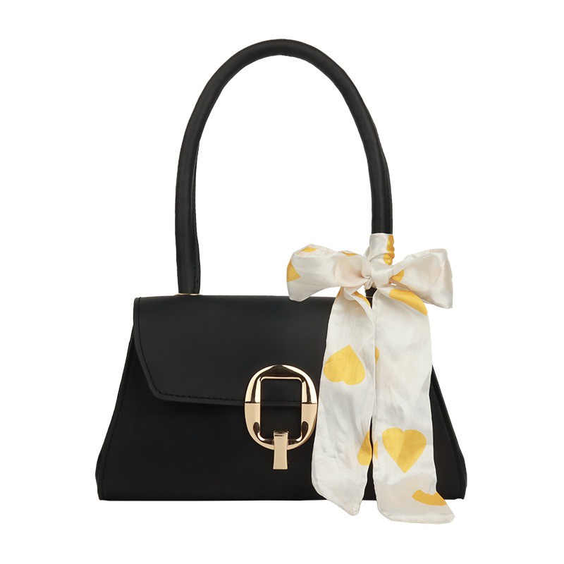 Túi xách kẹp nách nữ phối nơ cao cấp sang trọng, túi đeo vai khoá vuông đi làm đi chơi - 21JUN STORE