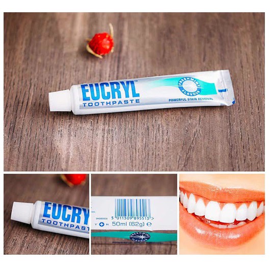 Combo Kem Đánh Răng + Bột Tẩy Trắng Răng Eucryl