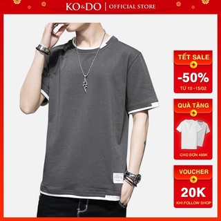 Áo thun nam KO&DO mã TT5 Áo tay lỡ nam form rộng thể thao cộc tay đẹp mùa hè ngắn tay tập gym vải cotton