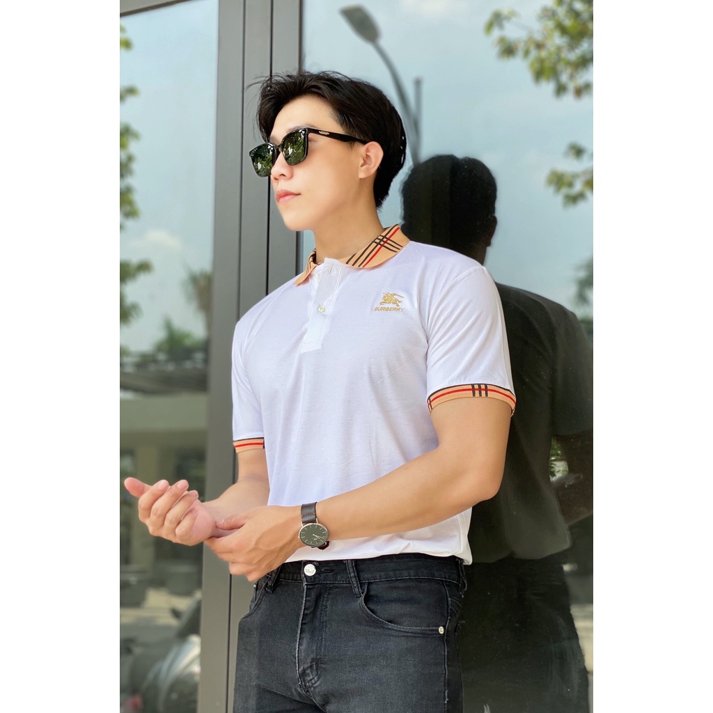 Áo Thun Polo Nam Cổ Bẻ Trơn trẻ trυng , Chất vải Cotton cao cấp chuẩn form