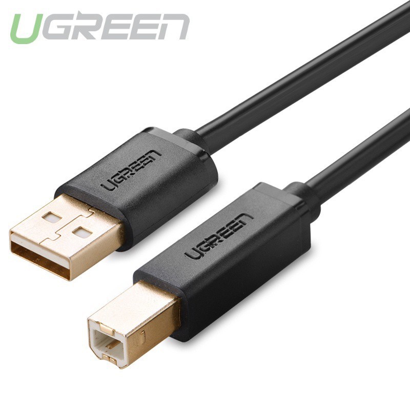 Cáp máy in USB 2.0 Ugreen 10352 (dài 5M)_Hàng chính hãng