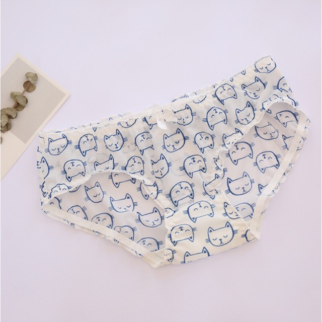 Quần Lót Lưới Siêu Thoáng Họa Tiết Dễ Thương P186