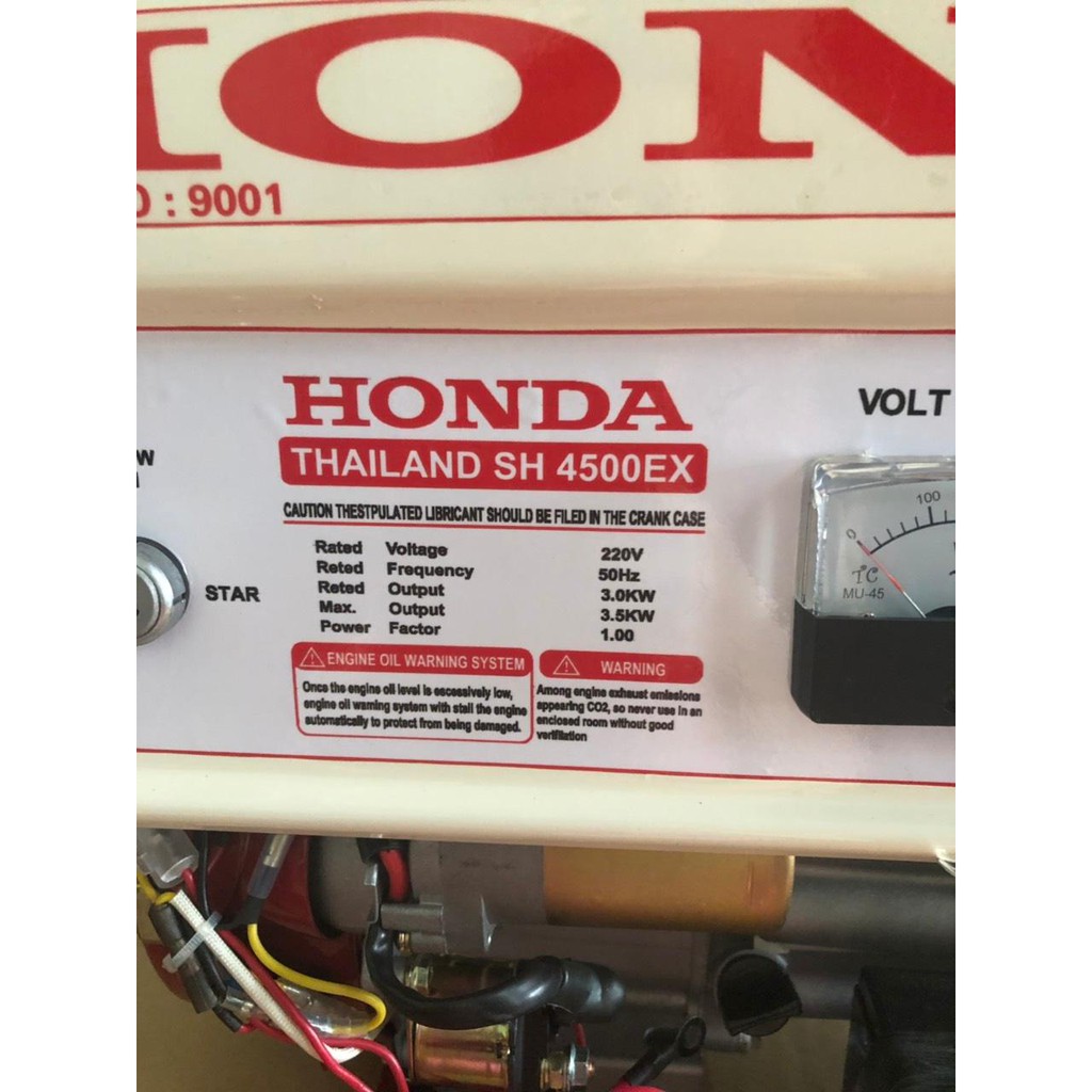 Máy phát điện Honda SH4500EX, công suất 3,5kw lý tưởng cho 1 hộ gia đình.