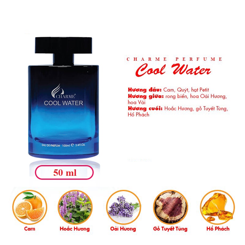 Nước hoa Charme Cool Water 100ml