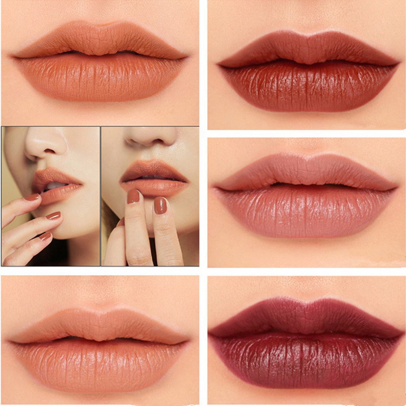 [Hàng mới về] Son môi màu bóng mờ phong cách Hàn Quốc không gây thấm nước và nhanh khô | BigBuy360 - bigbuy360.vn