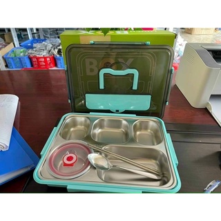 Khay Đựng Cơm Inox 304 ( 5 Ngăn )