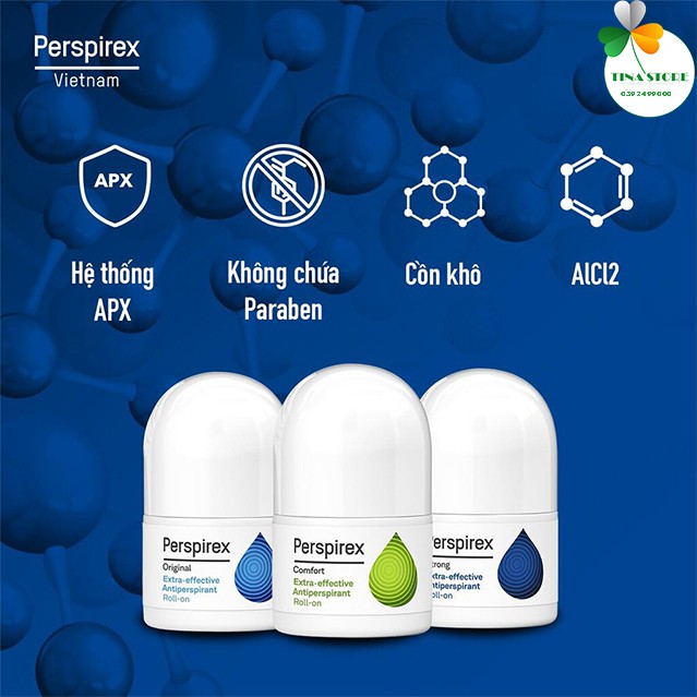[Chính Hãng] Lăn Khử Mùi Perspirex - Lăn Nách Ngăn Tiết Mồ Hôi Hiệu Quả, Khử Mùi Hôi Triệt Để
