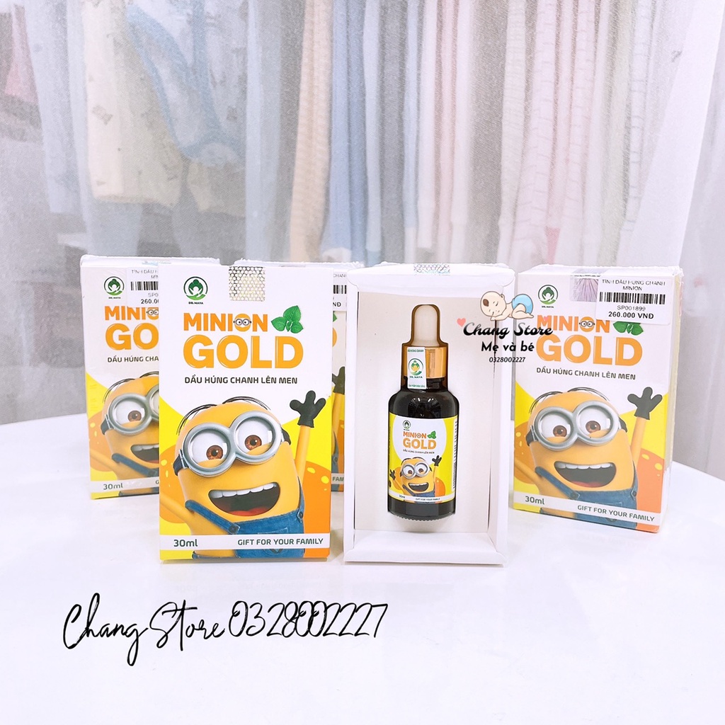 Tinh Dầu Húng Chanh Lên Men Minion Gold Dr.Maya 30ml