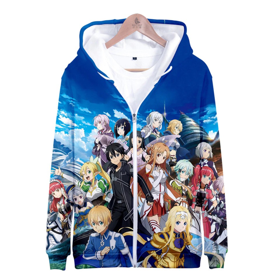Áo Khoác Hoodie Họa Tiết 3d Sword Art Online Độc Đáo | BigBuy360 - bigbuy360.vn