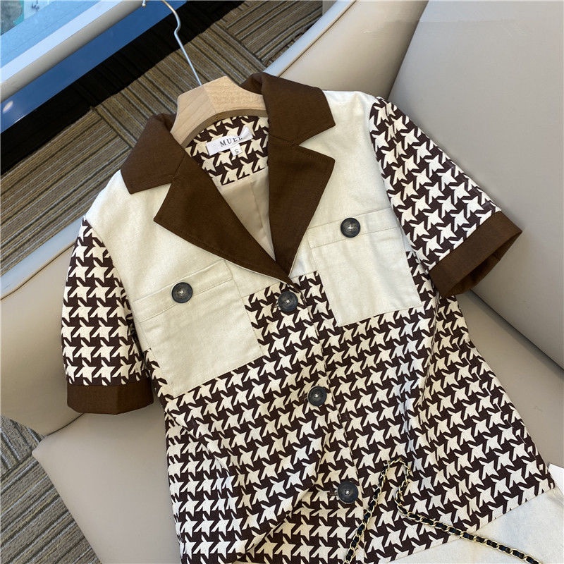 Set áo ngắn tay + quần short thời trang cho nữ