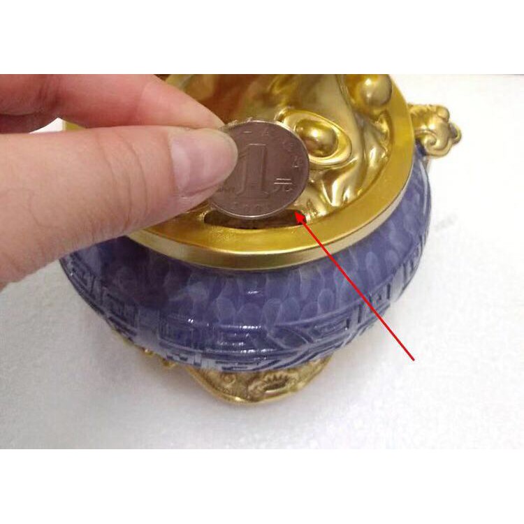 [PHÁP BẢO MINH CHÂU] CÂY CHIÊU TÀI BÌNH XANH 15&quot; - PHÁT TÀI - PHÁT LỘC