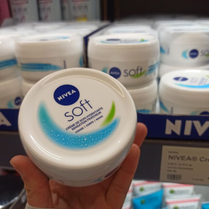 Kem dưỡng ẩm Nivea Soft 200ml bill Pháp