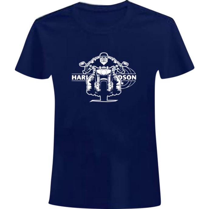 Áo sơ mi Harley Davidson màu xanh nước biển size L