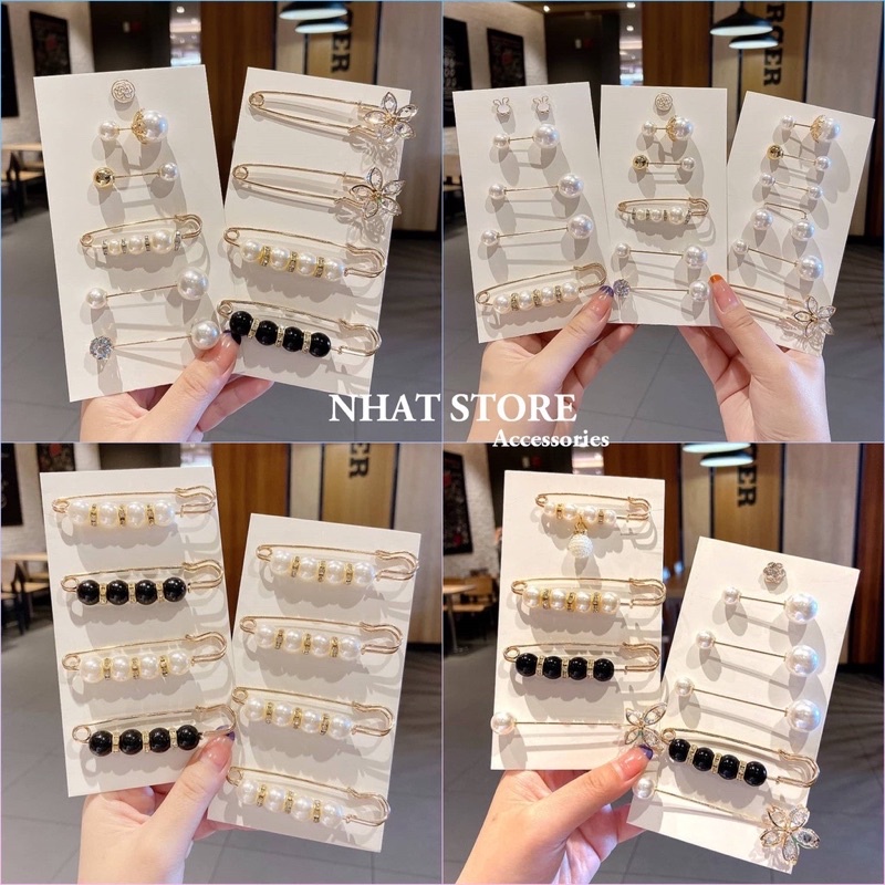 set cài áo 13 chi tiết cao cấp đầy đủ