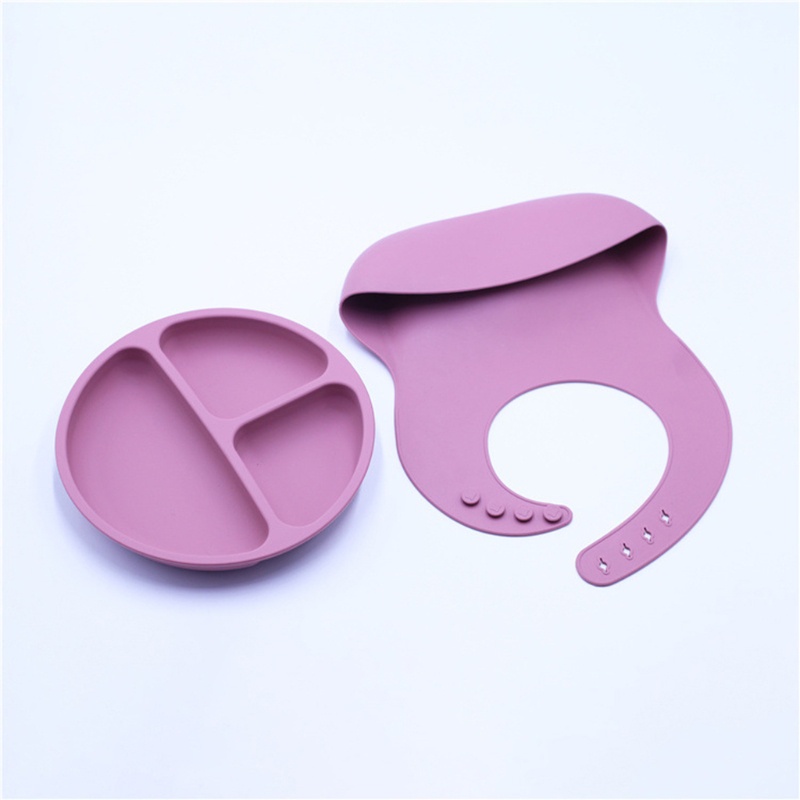 Bộ Dụng Cụ Ăn Dặm Bằng Silicone Chống Trượt Cho Bé