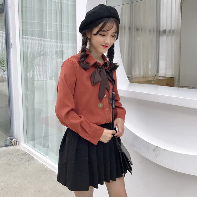 ÁO SƠ MI NỮ TAY DÀI HÀNG NHẬP QUẢNG CHÂU
