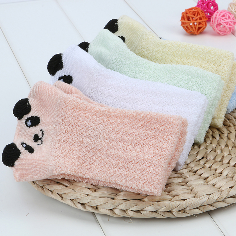 Dễ Thương Vớ Cotton Dài Qua Gối Chống Muỗi Thoáng Khí Cho Bé Gái