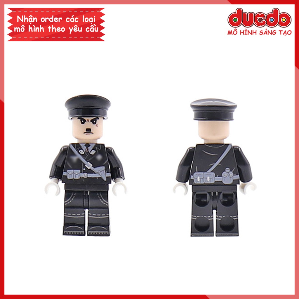 Minifigures Hitler Thủ tướng đế quốc Đức, trùm phát xít - Đồ chơi Lắp ghép Xếp hình Mini lính Army WW2