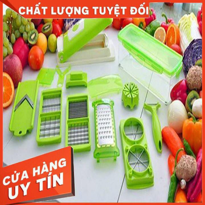 [XẢ KHO+FREE SHIP] Bộ Dụng cụ 10 món Nicer Dicer cắt gọt nạo bào rau củ quả