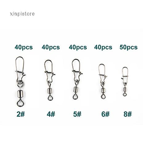 Hộp 210 Thiết Bị Fishing Swivel Mắc Mồi Câu Cá