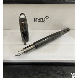 Bút Bi Lăn Sợi Pha Lê Đen Mont blanc Starwalker