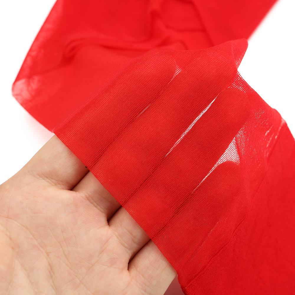 Vớ Lụa Trong Suốt Cao Qua Gối Phối Hai Màu Đen Trắng Thời Trang Quyến Rũ Cho Nữ